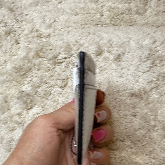 NWT Marc Jacobs Trademarc Metallic Silver Card Holder - Picture 4 of 7